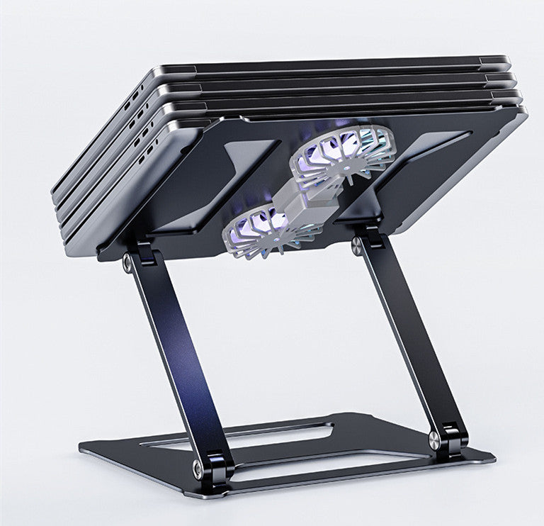 Foldable Laptop Table Stand With Double Cooling Fan